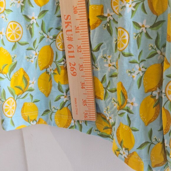 Alex's Lemonade Stand Romper Size XL Pockets Stretch Drawstring Waist Light Blue - Picture 7 of 11